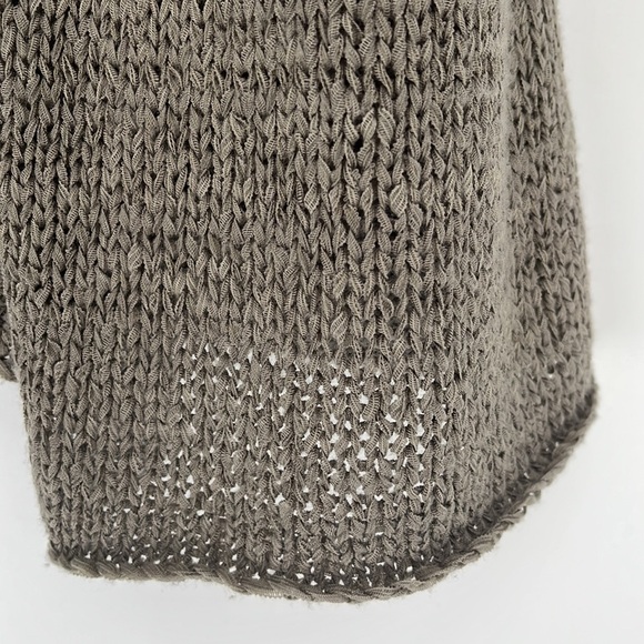 Chico’s Drapey Open Front Woven Knit  Cardigan Sweater Green Women’s Size Small - Picture 2 of 7